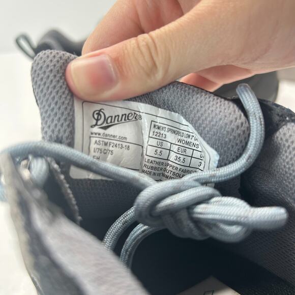 Danner Springfield Low 3" Sneaker Gray/Blue Composite Toe F2413-18 Women’s 5.5 - Picture 9 of 9